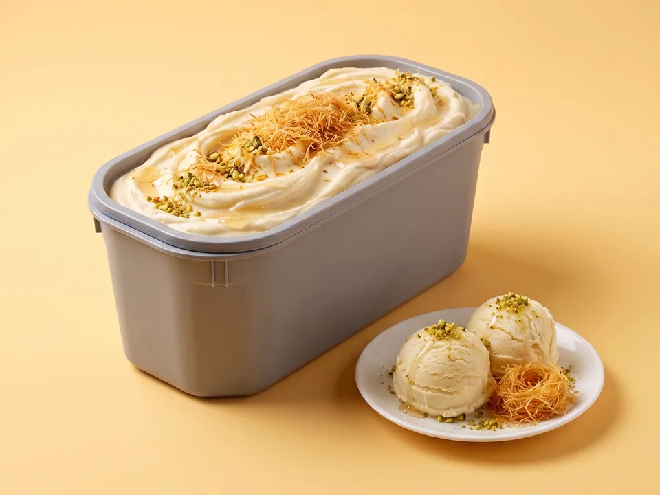 Kunafa gelato