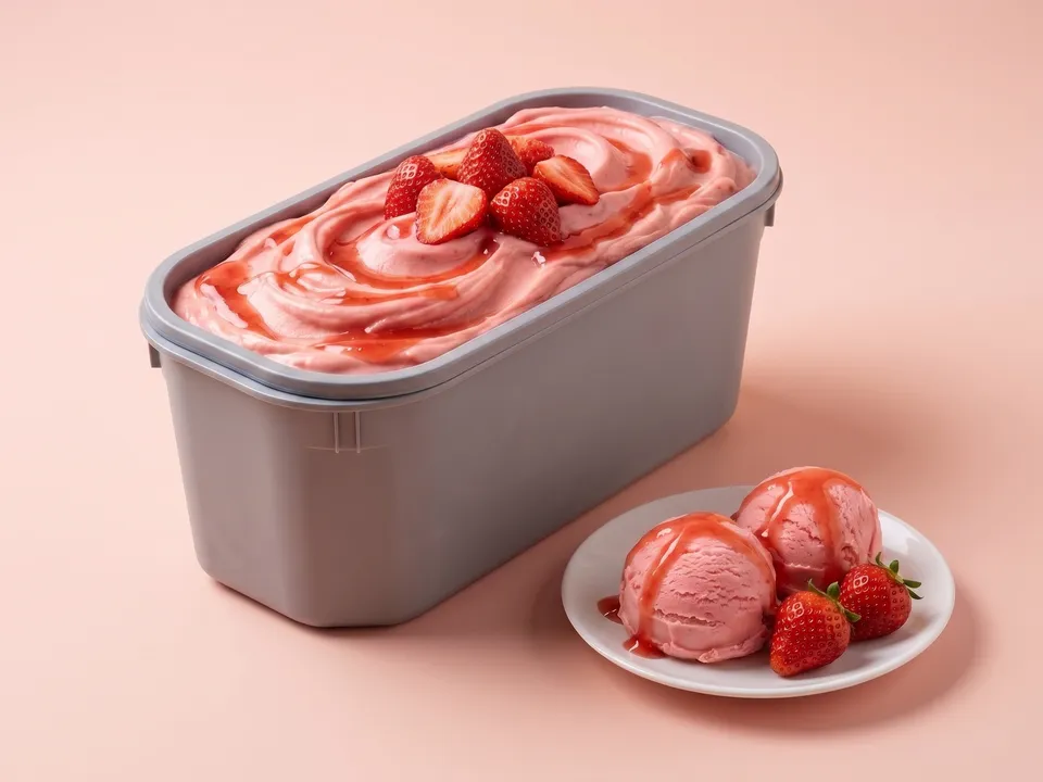 Strawberry gelato
